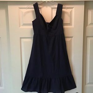 💙 3/$20 Loft Flowy Navy Blue Sun Dress Sz Small